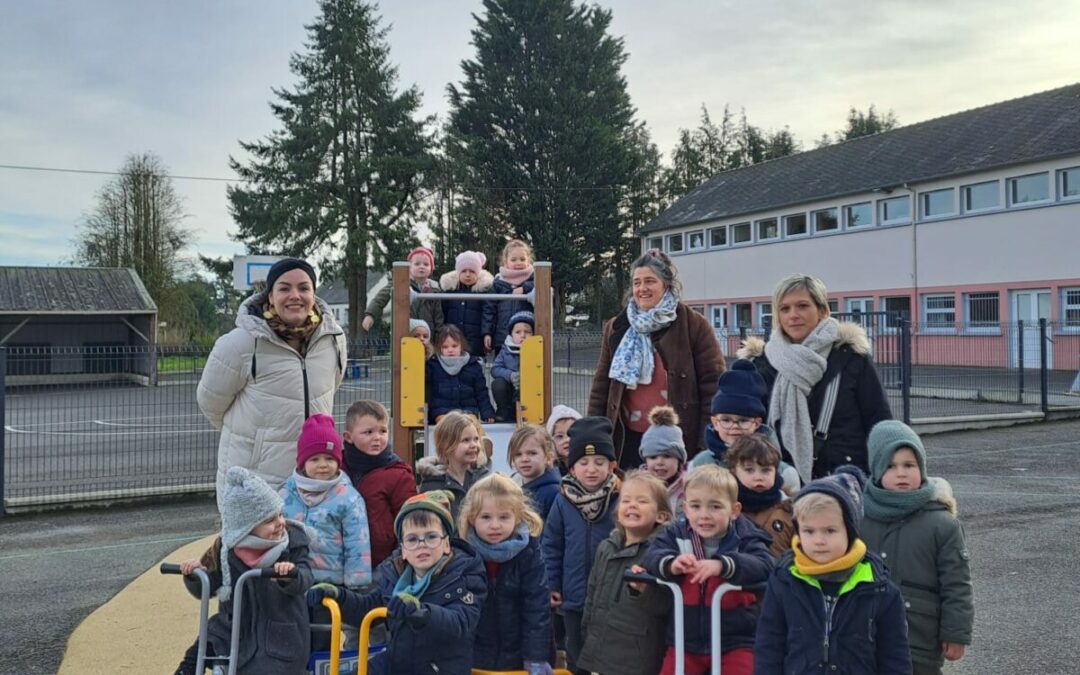 De nouveaux vélos pour les élèves de  la maternelle